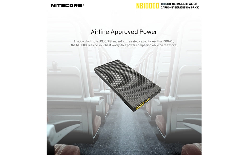 Nitecore NB10000 Gen 2 Quick-Charge USB/USB-C Dual Port 10000mAh Power Bank