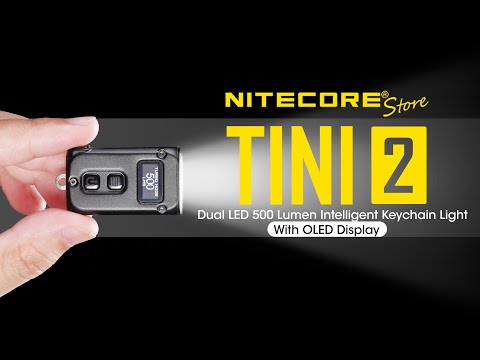 Nitecore TINI 2 500 Lumen USB-C Rechargeable Keychain Flashlight